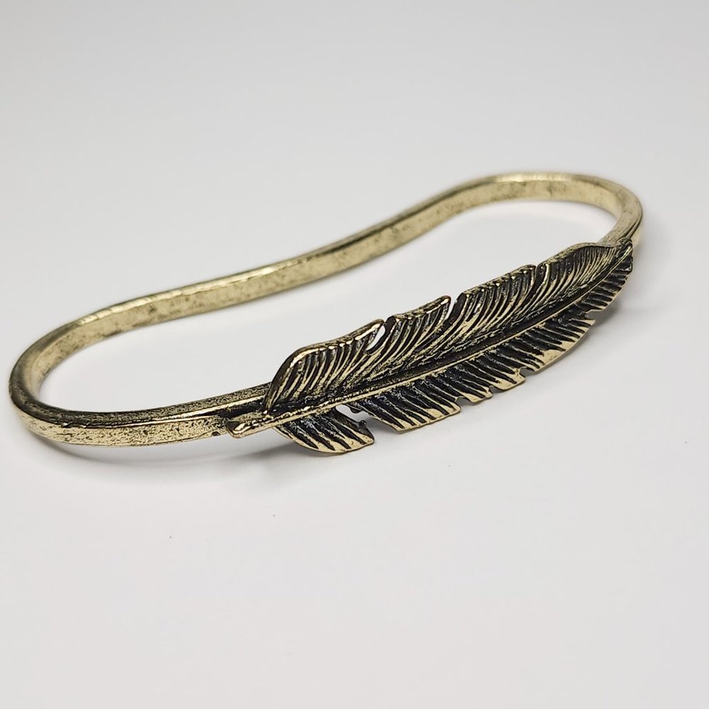 Brass Leaf 4-Finger Ring